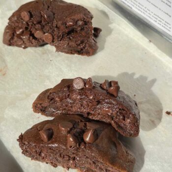 NYC Double Chocolate Chip Cookies - The Fairy Who Bakes