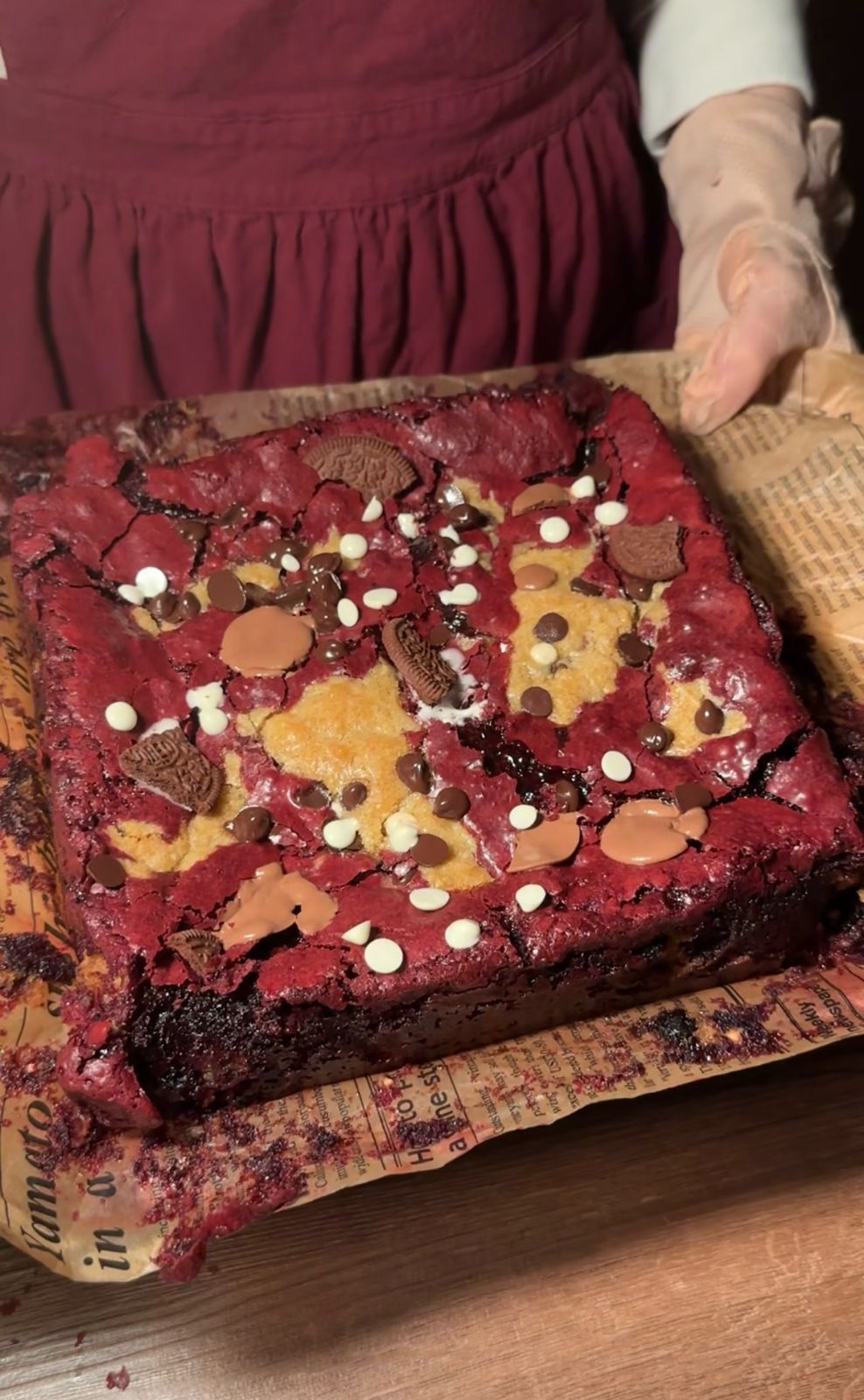 Bakery-Style Red Velvet Brookies