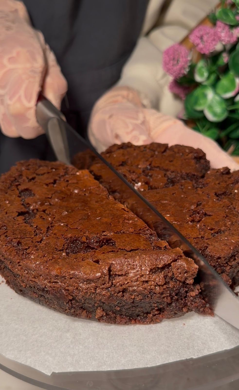 Chocolate Truffle Crackle Cake