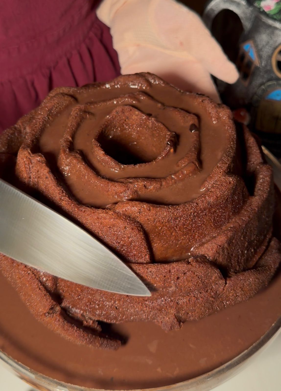 The Cake That Drinks Chocolate