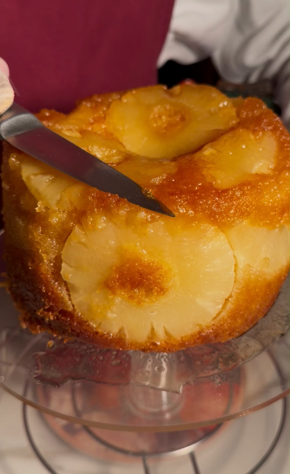 Giant Caramelized Moist Pineapple Cake