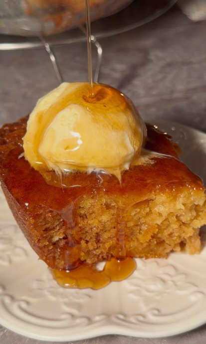 Hot Golden Butter Soaked Cake