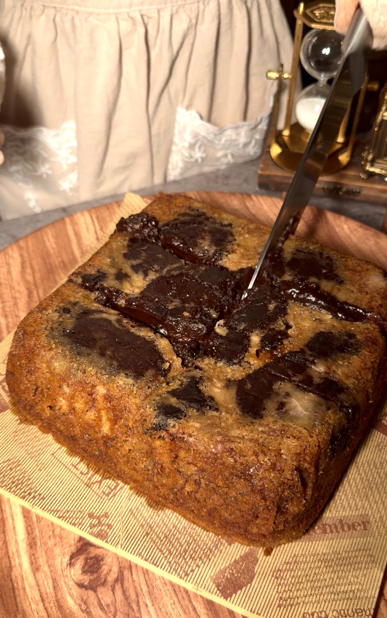 Fudge-Stuffed Banana Cake