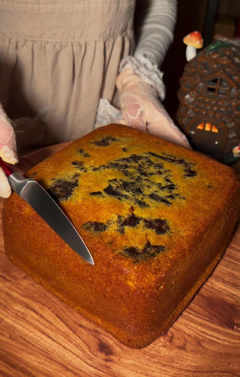 Brownie Fudge-Stuffed Carrot Cake