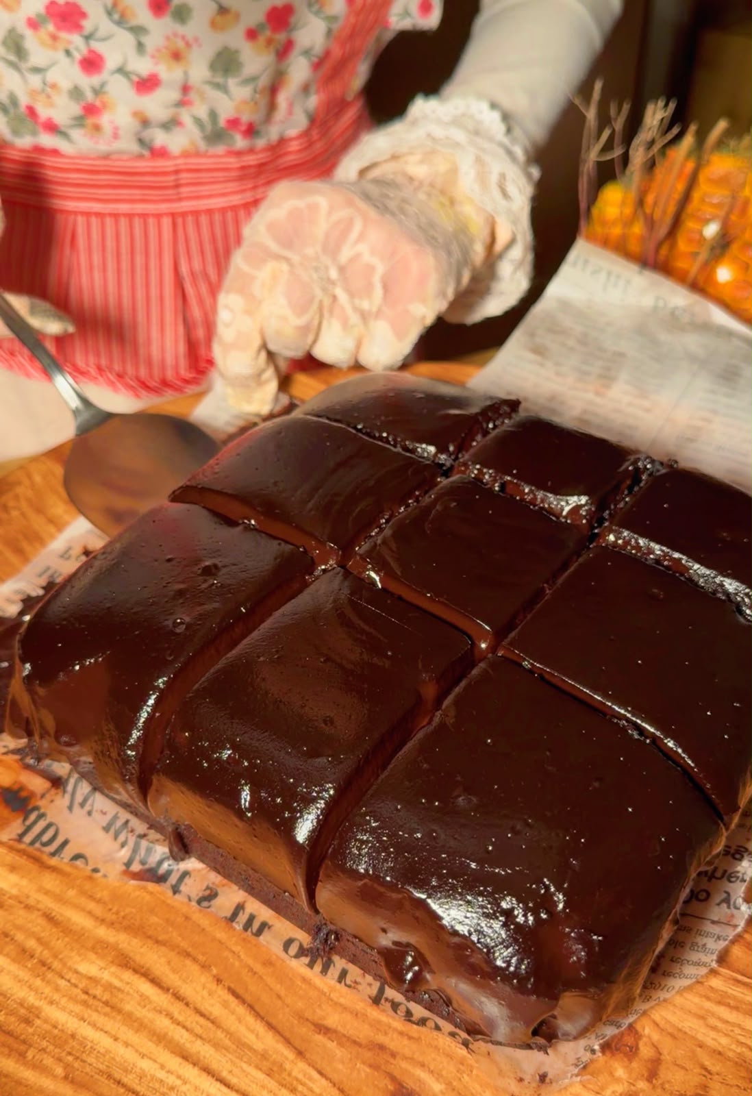 Hot Cocoa Chocolate Fudge Cake